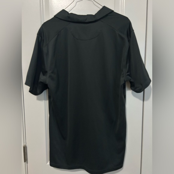 Nike Dri-Fit Men’s Golf Polo Shirt – Black/Gray Striped – Size M - Picture 2 of 3